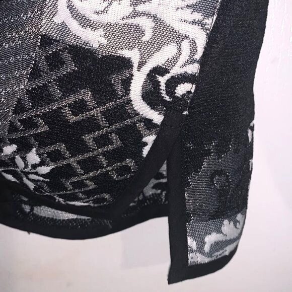 Drapers & Damons Womens Floral Patchwork Jacket Black & White - Picture 5 of 11